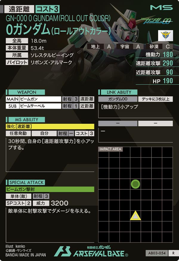 0ガンダム(ロールアウトカラー)
