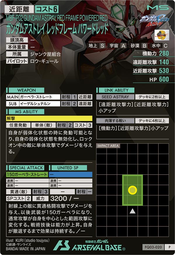 ガンダムアストレイ レッドフレーム パワードレッド
