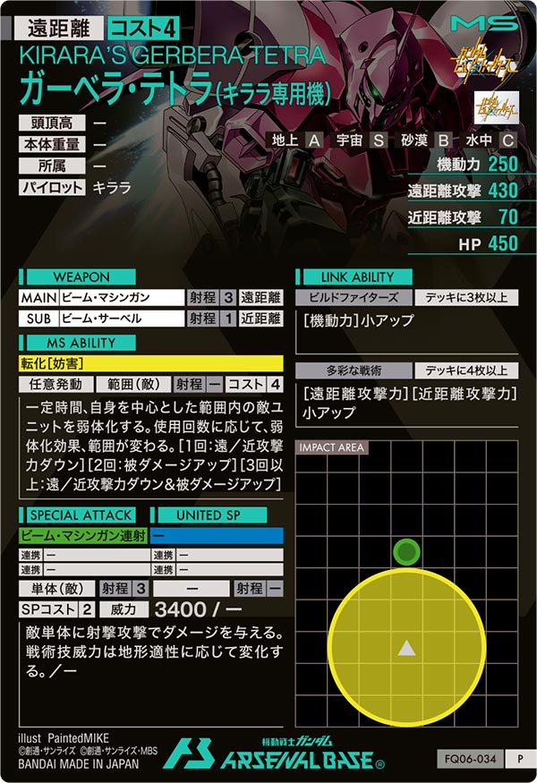 ガーベラ・テトラ（キララ専用機）