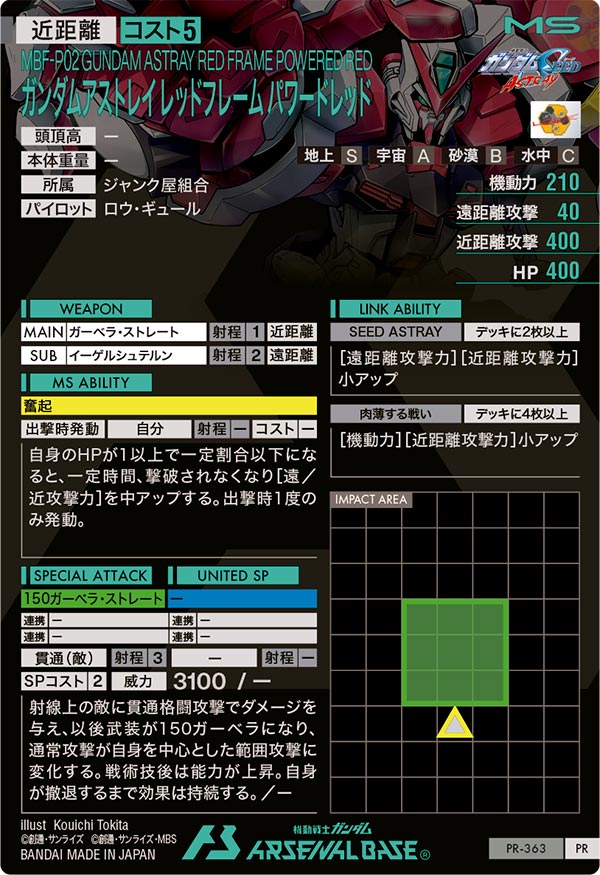 ガンダムアストレイ レッドフレーム パワードレッド
