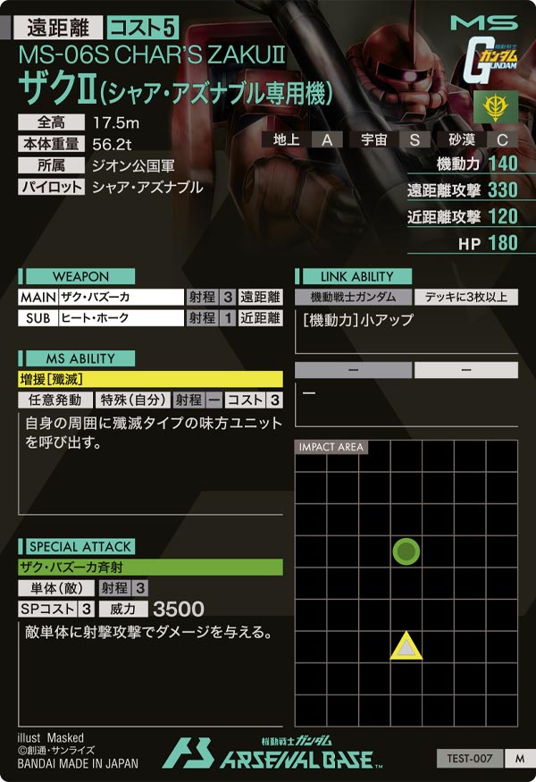 ザクⅡ(シャア・アズナブル専用機)