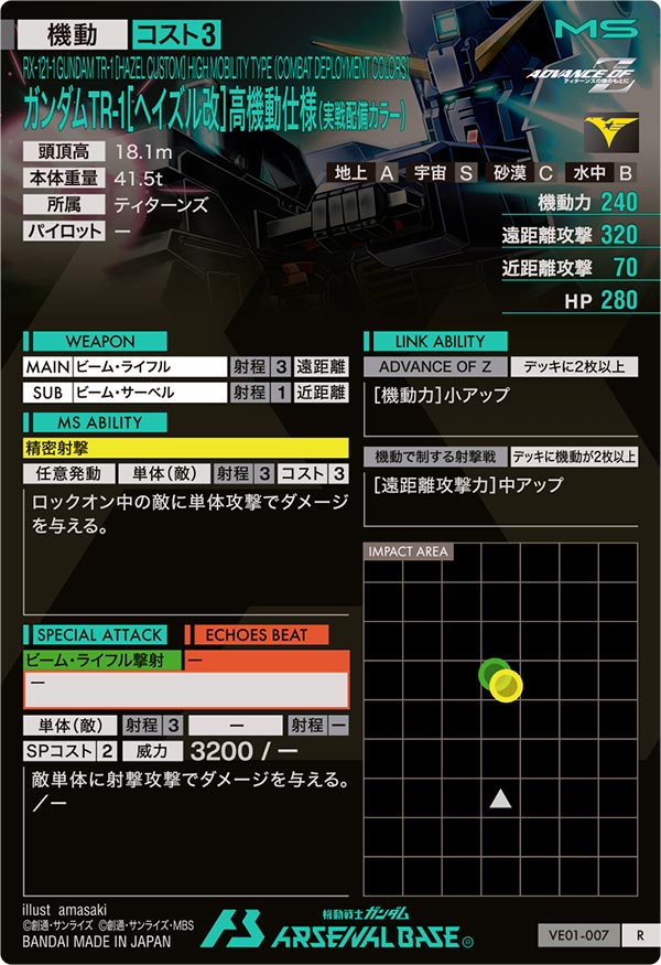 ガンダムTR-1[ヘイズル改]高機動仕様（実戦配備カラー）