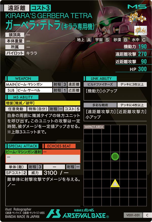 ガーベラ・テトラ（キララ専用機）