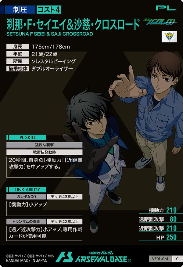 刹那・F・セイエイ＆沙慈・クロスロード