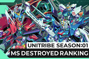 UNITRIBE SEASON:01 MS撃破数ランキング