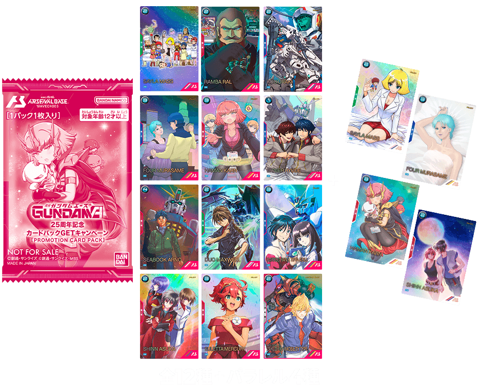 全12種+パラレル4種