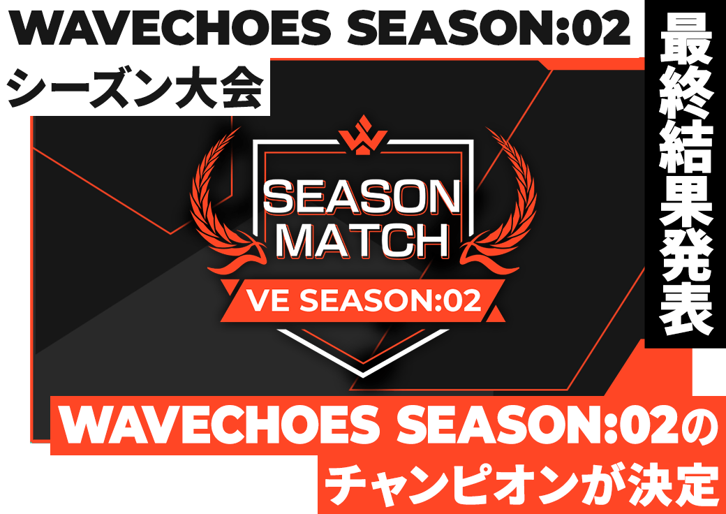 WAVECHOES SEASON:02 シーズン大会 最終結果発表
