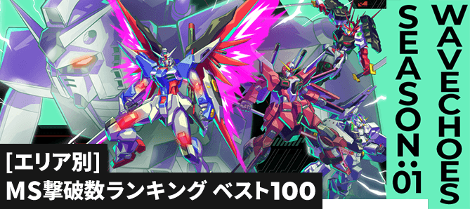 MS撃破数ランキング[エリア別] VE SEASON:01