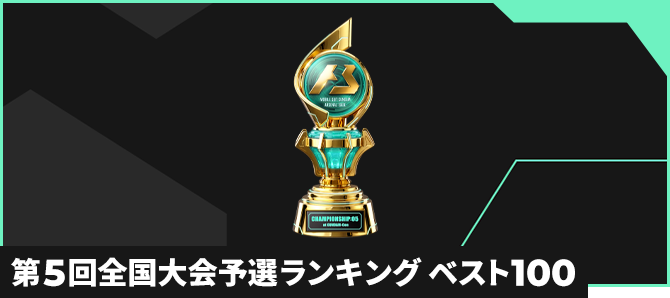 全国大会予選ランキング[エリア別]