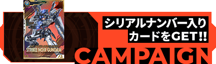 シリアルナンバー入りカードをGET!!